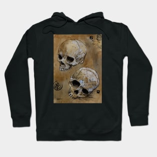 Twin skull study Hoodie